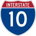 Interstate 10 route marker