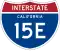 Interstate 15E marker