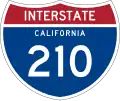 Interstate 210 and State Route 210 marker