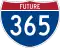 Future Interstate 365 marker