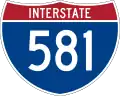 Interstate 581 marker