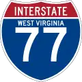 Interstate 77 marker