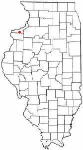 Location of Reynolds, Illinois