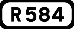 R584 road shield}}