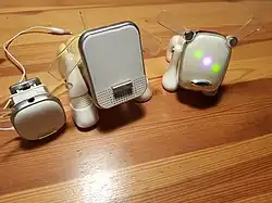 A photo showing the different versions of the iDog toy