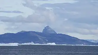 Ikerasak island seen from Uummannaq