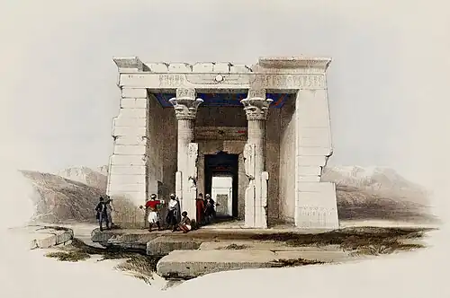 An Egyptian temple