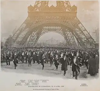 Opening ceremony on 14 April 1900