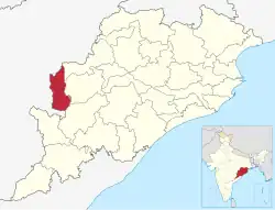 Location in Odisha