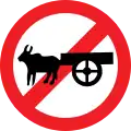 Bullock carts prohibited