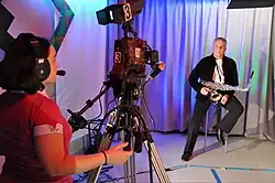 Deric Dyer playing the sax