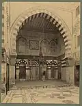 Photo of the mosque's interior (c. 1867)