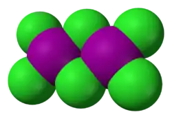 Space-filling model of the dimer