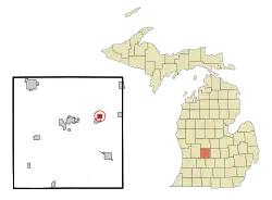 Location of Muir Michigan