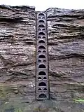 Iron ladder on Hilbre Island, England