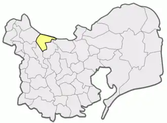 Location in Tulcea County