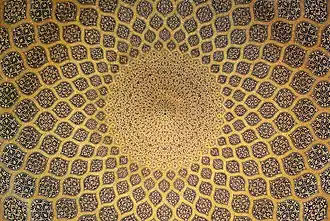 Ceiling of the Sheikh Lotfollah Mosque, Isfahan, 1619
