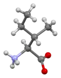 Ball-and-stick model of L-isoleucine