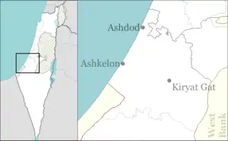 Gevim is located in Ashkelon region of Israel