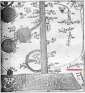 Regional map showing the word Bahr Fars, ("Persian Sea") in Arabic, from the 9th century text Al-aqalim by the Persian geographer Istakhri