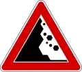 Falling rocks from left