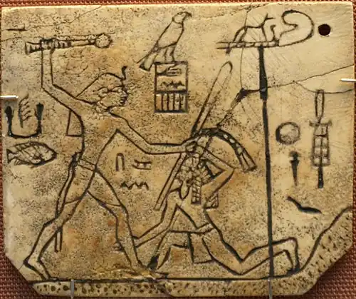 An ivory label with King Den’s name on it, c. 2985 BC