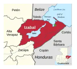Izabal and its neighbors[a]