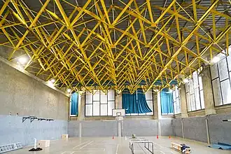 Jacques Vion fire station, gymnasium