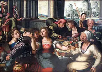 The Prodigal Son in a Brothel, Jan van Hemessen, 1537