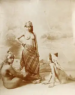 Studio portrait of nudes, c. 1900