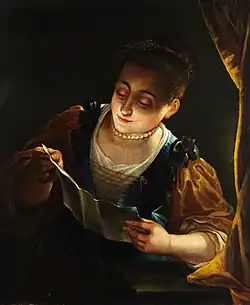 Jeune femme lisant une lettre II