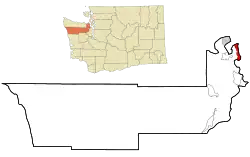 Location of Marrowstone, Washington