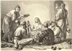Jesus eating with sinners and tax-collectors