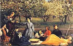 John Everett Millais , Spring (Apple Blossoms) , 1858 – 1859
