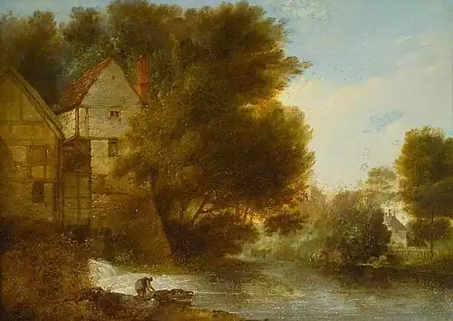 The Abbey Mill, Shrewsbury by John Webber