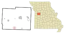 Location of Chilhowee, Missouri
