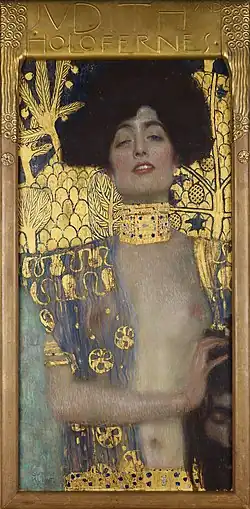 The femme fatale – Judith I, by Gustav Klimt (1901), Österreichische Galerie Belvedere, Vienna