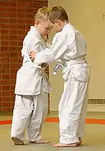 Image 25Two children training in judo techniques (from Judo)