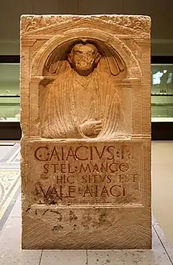 Gravestone for the slave trader Caius Aiacius