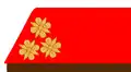 Rank class IX – here: Artilleriezeugs-oberoffizial (Artillery ordnance senior official)