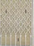 Sebka motif on one of the façades of the minaret