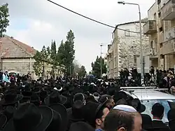 Funeral procession in the Bucharim neighbourhood of Jerusalem