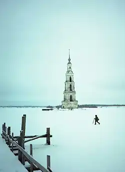 Bell tower in winter