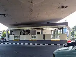 The east facade of the station, serving corridor 5C