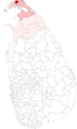 Location of Kankesanthurai