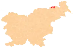 The location of the Municipality of Šentilj