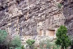 Reliefs in Tang-e Chogan