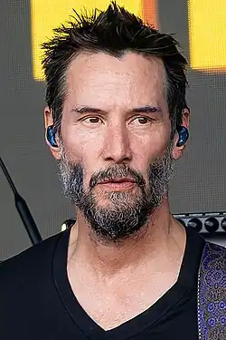 A photograph of Keanu Reeves