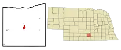 Location with Kearney County and Nebraska