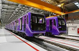 Khojasan depot of Baku Metro - 81-765-B trains